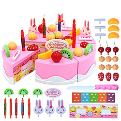 Jouet cuisine fruits légumes maternelle gâteau Jeu d'Imitation - Cuisine - 37 Pièces Simulées Coupe de Gâteaux D’anniversaire