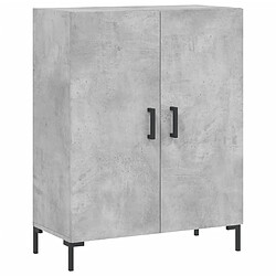 Maison Chic Buffet,Meuble de Rangement,commode pour salon,Cuisine gris béton 69,5x34x90 cm bois d'ingénierie -MN39271