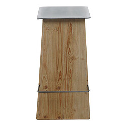 Avis Mendler Tabouret de bar HWC-L76, chaise de bar Tabouret de bar, bois massif industriel certifié MVG, naturel avec aspect métal