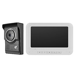 Caméra De Sonnette De Moniteur Du Système D'interphone IP De Téléphone De Porte Vidéo WiFi Sans Fil 7 "