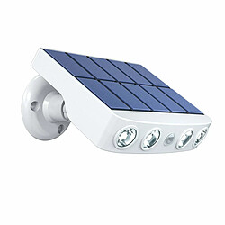 Justgreenbox Lampe de mur solaire extérieure ultra mince imperméable à l'eau Led lumineux lumineux cour jardin rue lampe d'éclairage d'escalier