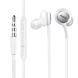 Écouteurs Jack 3.5mm Intra-auriculaires Boutons Micro Original Samsung Blanc