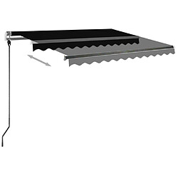 Acheter Maison Chic Auvent manuel rétractable,Store manuel de porte avec LED 350x250 cm Anthracite -GKD89834