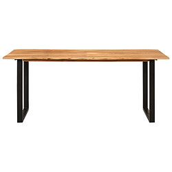 vidaXL Table de salle à manger 180x90x76 cm Bois d'acacia massif