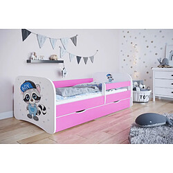 Lit cabanon rose Babydreams avec un tiroir sans matelas 160/80