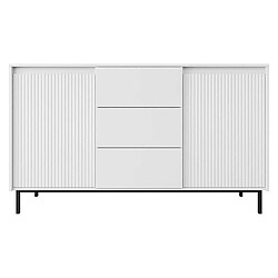 Bestmobilier Girona - buffet bas - blanc - 153 cm Girona - buffet bas - blanc - 153 cm - Blanc