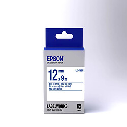 Epson Label Cartridge Standard LK-4WLN Blue/White 12mm (9m) label-making tape