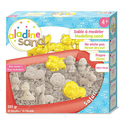 AladinE Coffret sable à modeler - Animaux safari - 550 g