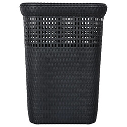 Five Simply Smart Corbeille à Linge 60 l Rattan Noir - Five