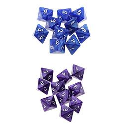 Dés polyédriques 20 Pcs / Set Acrylique 8-Dided D8 Dés Matrices Pour D u0026 D Jeux De Société Faveurs