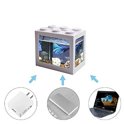 Justgreenbox USB Mini Fish Tank Desktop LED Fish Tank pas cher