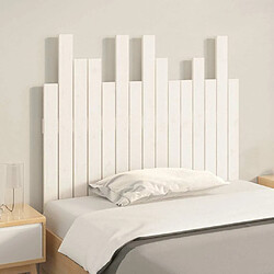 Avis Maison Chic Tête de lit scandinave pour lit adulte,Meuble de chambre murale Blanc 95,5x3x80 cm Bois massif de pin -MN52533