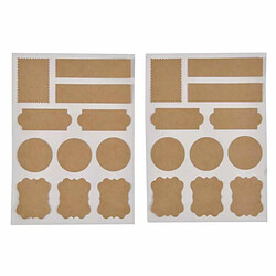 Paris Prix Lot de 22 Stickers Craft 13x18cm Naturel