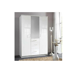 Acheter Inside 75 Armoire COOPER 3 portes 3 tiroirs largeur 135 laquée blanc