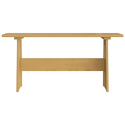 Avis vidaXL Table à manger avec banc REINE marron miel bois de pin solide