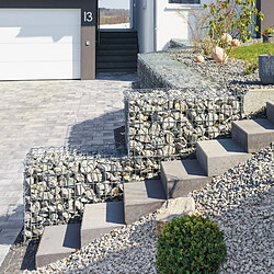 Jardinex Gabion renforcé fi... - Gris galvanisé