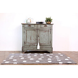 Tapis reversible en coton gris pour enfant Topos Lorena Canals