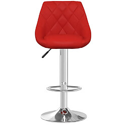 Avis vidaXL Tabourets de bar lot de 2 rouge bordeaux similicuir