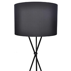 vidaXL Lampadaire avec support haut Noir