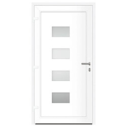 Acheter vidaXL Porte d'entrée Anthracite 110x210 cm Aluminium et PVC