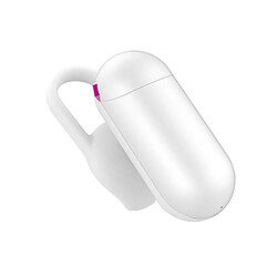 Wewoo Oreillette Bluetooth blanc pour iPad, iPhone, Galaxy, , Xiaomi, LG, HTC et autres téléphones intelligents mini ultra-léger sans fil V4.1 écouteurs avec micro,