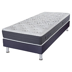 Ebac Matelas mousse + Sommier Omega Volcan 90x190 Majorca - H. 23 cm - Soutien ferme 