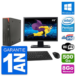 PC Fujitsu E520 DT Ecran 19" Intel G3220 RAM 8Go Disque 500Go Windows 10 Wifi · Occasion 