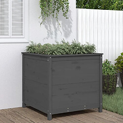 Maison Chic Jardinière,Bac à fleurs - pot de fleur gris 82,5x82,5x78 cm bois massif de pin -GKD10128