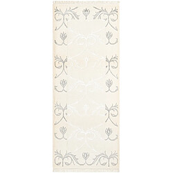 Vidal Tapis de couloir en laine 201x79 beige Darya