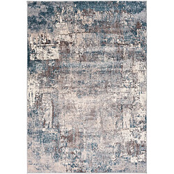 Surya MARGOT - Tapis abstrait, Bleu, Gris et Taupe - 200x274cm 