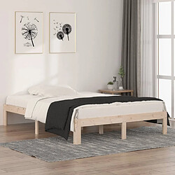 vidaXL Cadre de lit sans matelas 135x190 cm 