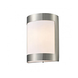 Luminaire Center Applique murale Clayton Acier inoxydable 1 ampoule 22cm