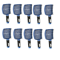 Brosse à cheveux pour cheveux longs bouclés 10x Brosse à Cheveux Démêlante à Palette Douce Grand Masseur à Peigne Ventilé Incurvé