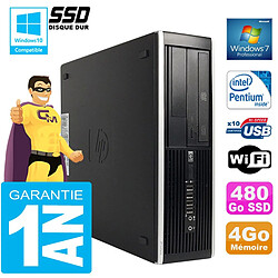 PC HP Compaq 8300 SFF Intel G850 Ram 4Go Disque 480 Go SSD Graveur DVD Wifi W7 - Occasion