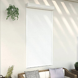 vidaXL Volet roulant aluminium 110x220 cm blanc 