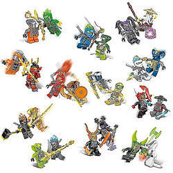 Universal Ensemble de 24 pcs ninjago mini figurines kai jay sensei wu maître de construction