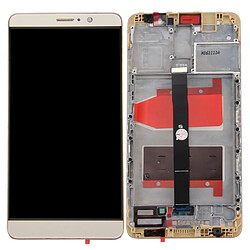 Wewoo Pièce détachée pour Huawei Mate 9 champagne écran LCD + tactile Digitizer Assemblée avec cadre Champagne or