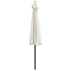 Acheter vidaXL Parasol de balcon avec mât en aluminium Sable 300x155 cm Demi