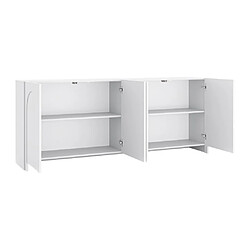 Acheter Vente-Unique Buffet avec 4 portes en MDF - Blanc - DELANYA