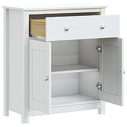 Avis vidaXL Armoire de salle de bain BERG blanc 69,5x34x80 cm pin massif