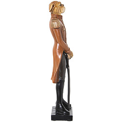 Figurine Décorative Alexandra House Living Marron Plastique Chien Costume 9 x 14 x 36 cm