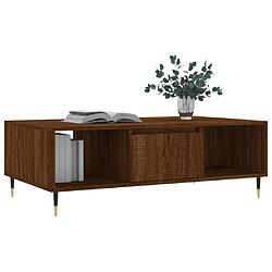 Avis Maison Chic Table basse,Table Console Table d'appoint, Table pour salon chêne marron 104x60x35 cm bois d'ingénierie -MN58147