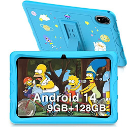 NC Tablette tactile pour Enfants DOOGEE U10 KID 10.1 pouce IPS 9Go+128Go/soutien TF 1 To - Android 14 WiFi6 Batterie 5060mAh - Bleu