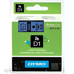 Ruban Laminé pour Etiqueteuses Dymo D1 45806 LabelManager™ Noir Bleu 19 mm (5 Unités)