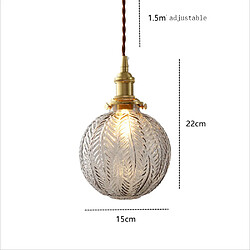 Acheter Universal Lampe vintage en laiton et verre à une tête porche porte salle à manger chambre chevet et petit déjeuner petit lustre