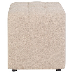 Acheter Beliani Pouf en tissu bouclé beige KANSAS