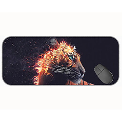 Universal (750x300x3) Grande souris avec un tissu à texture premium, un tampon de souris en caoutchouc Tiger fantastique