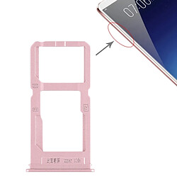 Acheter Wewoo Plateau pour carte SIM + pour SIM / pour Micro SD pour Vivo X20 Plus (Or rose)