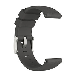 Wewoo Bracelet pour montre connectée Dragonne de remplacement en silicone SUUNTO Sport Baro Gris