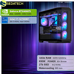 Sedatech PC Gamer V360 • Intel i7-14700KF • RTX4060Ti • 32Go DDR5 • 2To SSD M.2 • sans OS